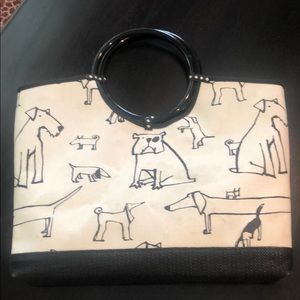 Nicole Vandyke vintage handbag with custom fabric